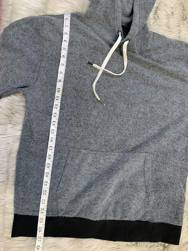 Feat Blanket Hoodie gray comfy soft pullover hooded sweatshirt XL - Image 6
