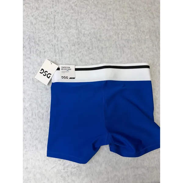 DSG Women Compression Mid-Rise Shorts Royal Blue White 3"‎ Inseam NWT XS - Image 4