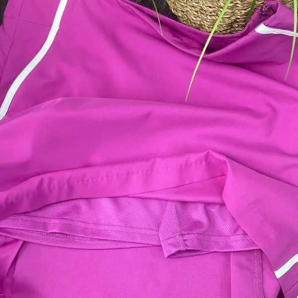 Adidas Pink & White Mini Skort Tennis Athletic Skirt 6 - Image 4