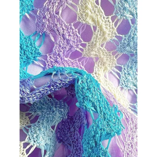 ZAFUL 2 Piece Triangle Bikini Swim Knitted Halter Bathing Suit US LARGE - Image 5