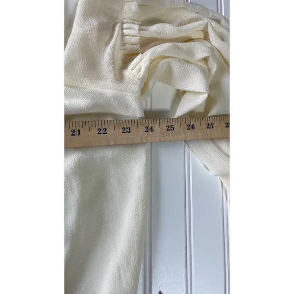 Show Me Your Mumu Outlaw Blouse Ivory Georgie Top Romantic Boho Large - Image 10