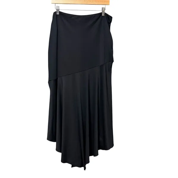 Princess Polly‎ Dreamberry Maxi Skirt Black Asymmetrical Hem US 12 NWT - Image 3
