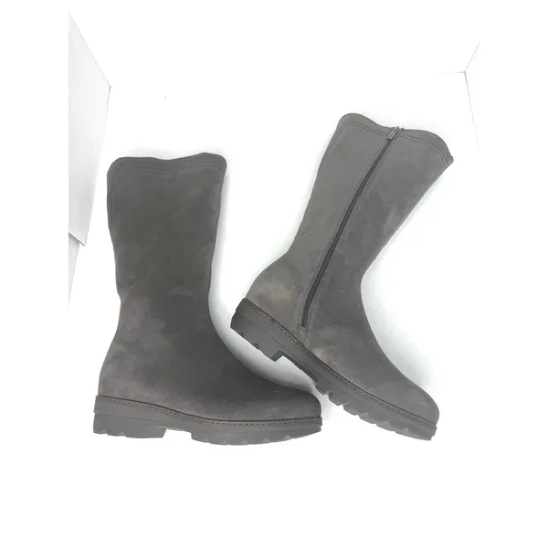 La Canadienne Villa Waterproof Faux Shearling Tall Boots Gray Women’s 7.5 - Image 10