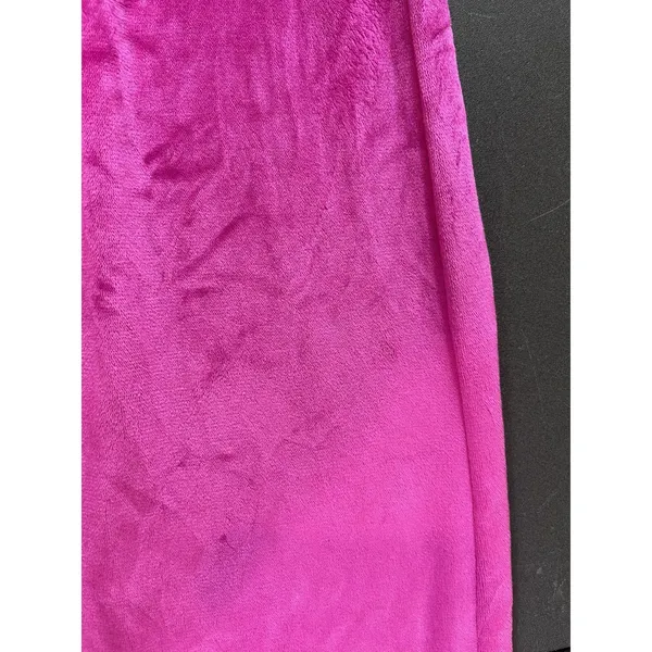 Juicy Couture Velour Pajama Pants Pink Rhinestone Logo Flared S Drawstring - Image 8