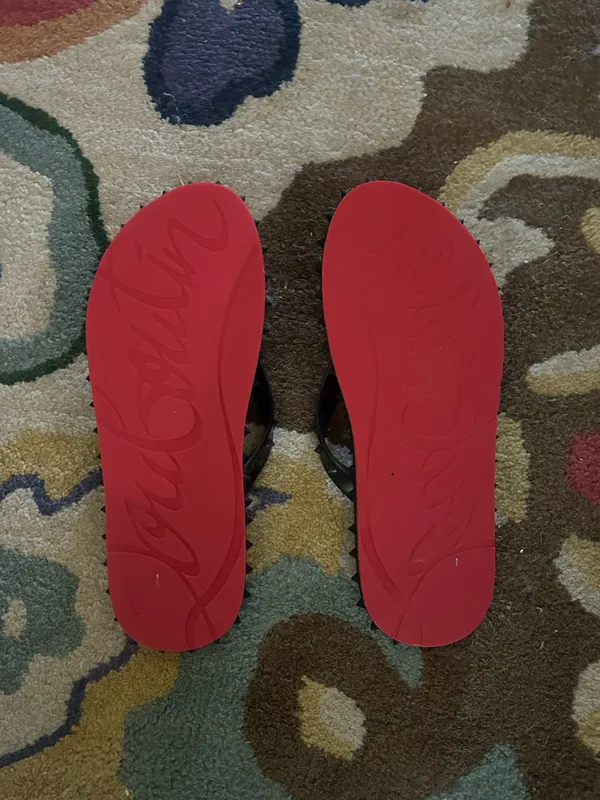 Christian Louboutin Sandals Loubi Flip Rubber Sandals - Image 3