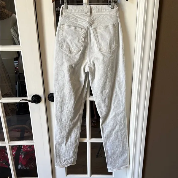 ABERCROMBIE & FITCH Curve Love The Dad High Rise Crossover Jeans Size 27/4L - Image 2