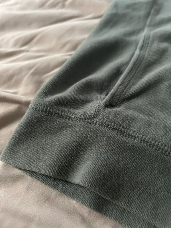 Green Velvet Zip Up  - Image 3