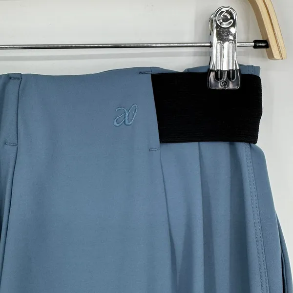 ADAY Turn It Up Pants Size Small Lake Blue High Waist Tapered Pleated Workwear - Image 9