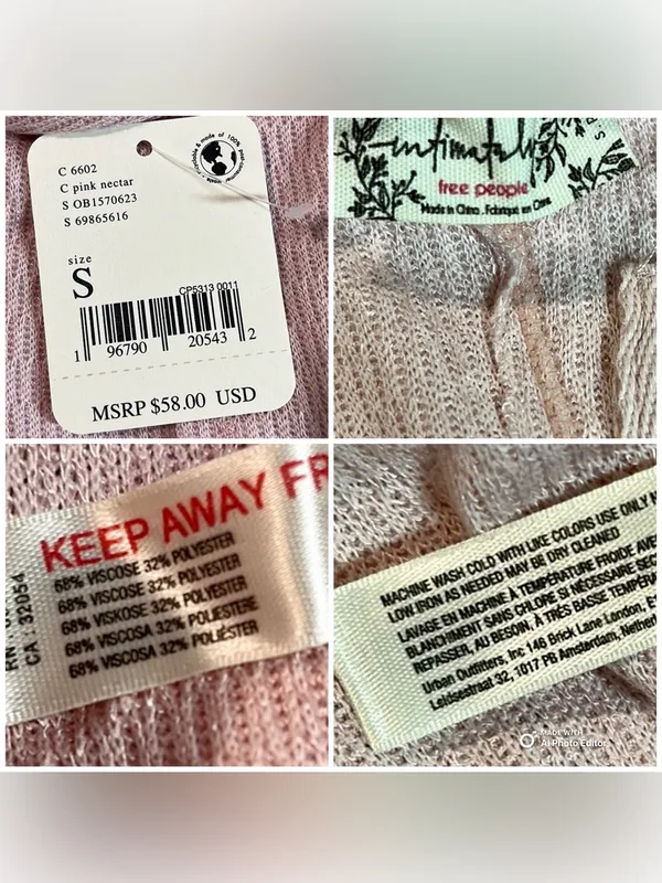 Free People Intimately Sloane Long Sleeve Henley Bodysuit Pink Nectar Small - Image 6