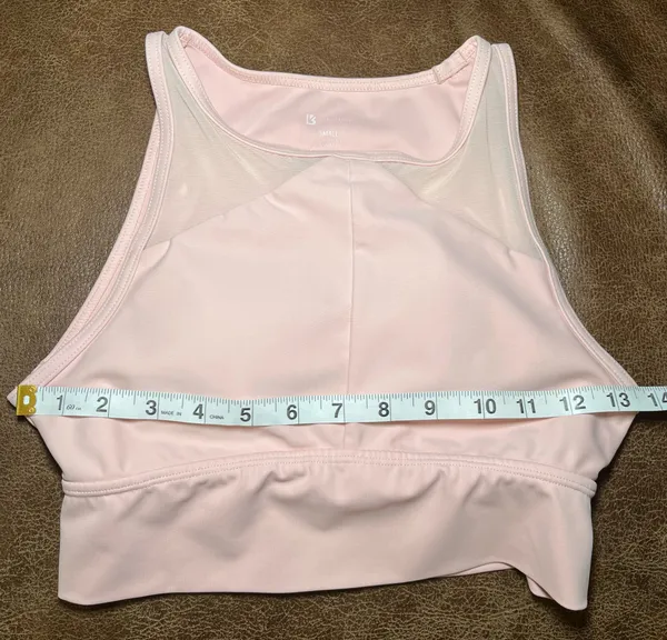 BuffBunny Collection Viva La Vibe Sports Bra Light Pink/Blush Size Small - Image 3