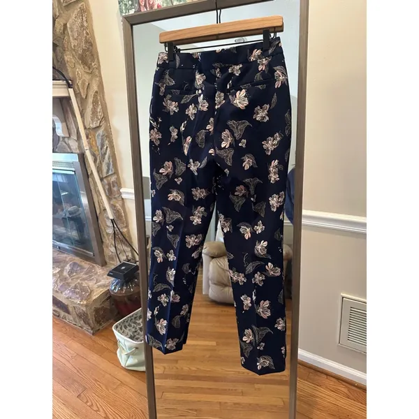 Women's Elaine Rose Pants,‎ XS, Navy Pink Floral - Image 3
