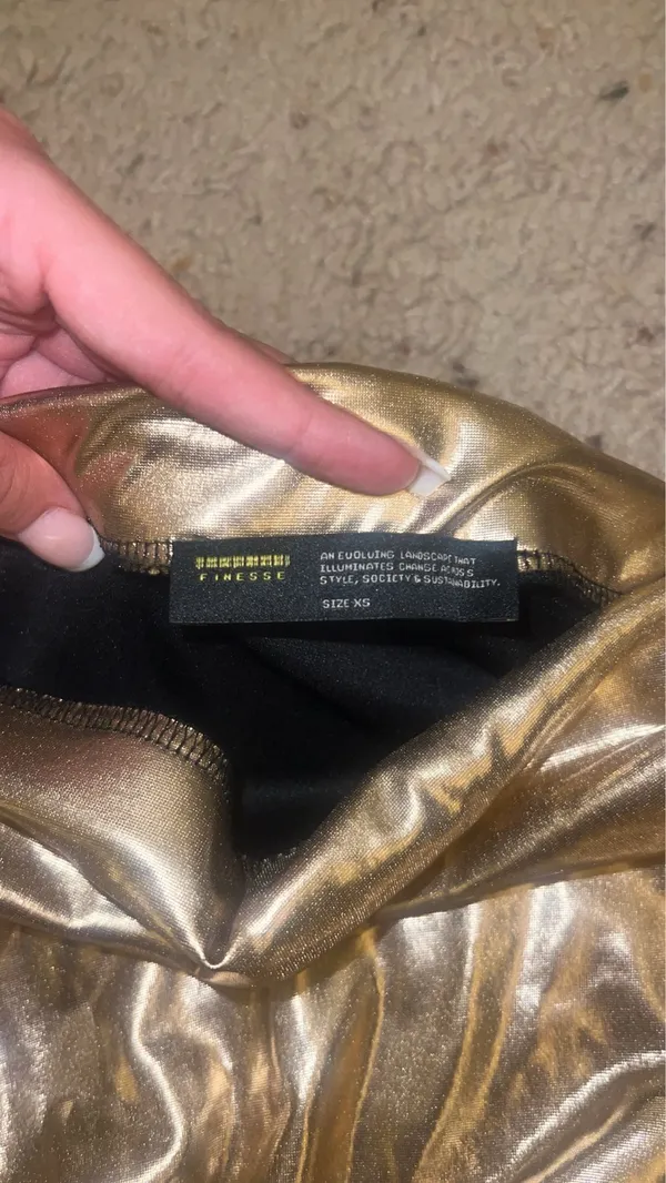 Finesse metallic gold skirt - Image 6
