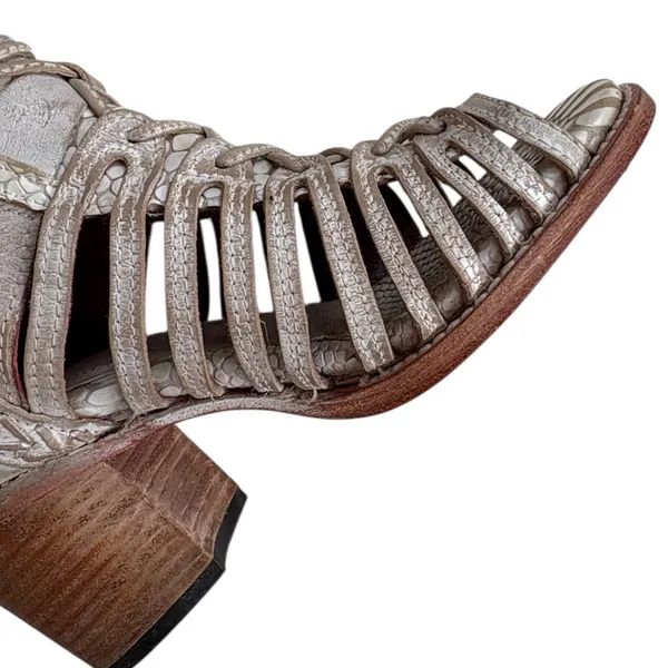 Like New FreeBird by Steven Leather Wazee Heeled Sandals Size - Image 4