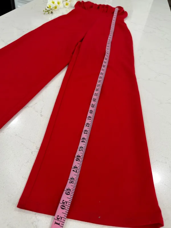 Francesca's Collections Scarlet Wide-Leg Spaghetti-Strap Jumpsuit - Image 7