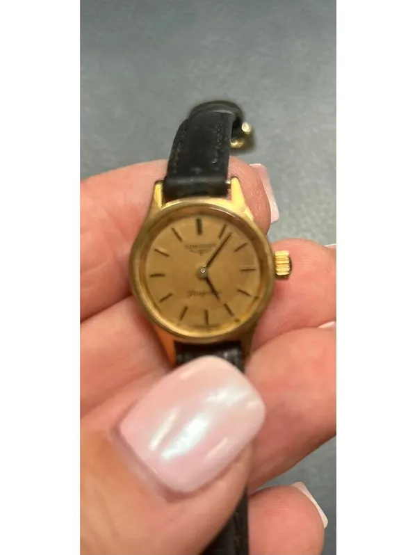 LONGINES Flagship Manual Winding Watch Vintage Black - Image 4