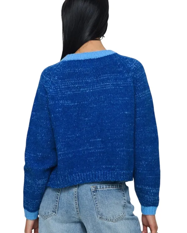 NWT Princess Polly Bright Blue Button Front Cardigan Sweater L - Image 3