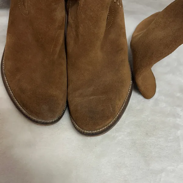 Dolce Vita Tan Suede Over the Knee Boots - Image 10
