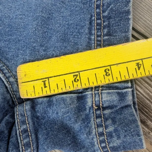 BKE Size 29 Denim High Rise Blue Jean Shorts Retro Vintage Cotton Button Fly - Image 12