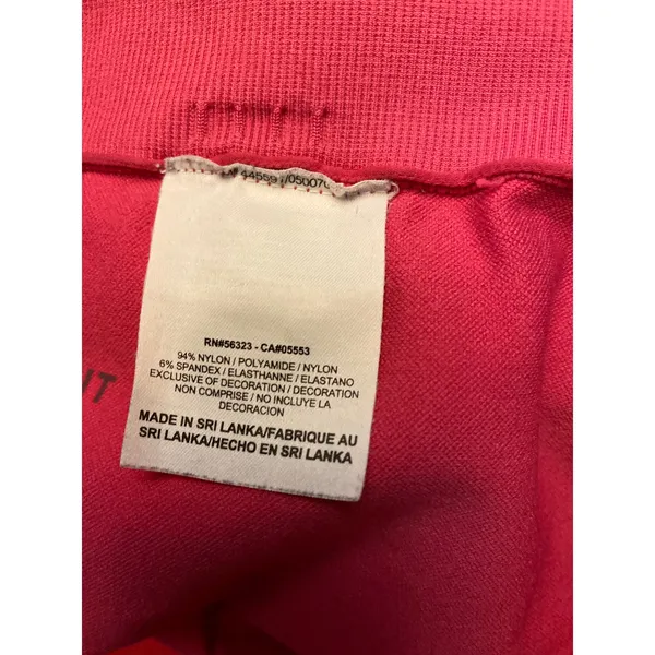 Nike Pro Dri Fit Women's Size Large Pink Compression Pants Capri - Image 8
