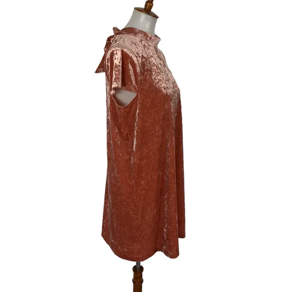 Madewell Dress Large Brown Short Sleeve Boho Casual Fall Workwear Chic‎ - Image 3