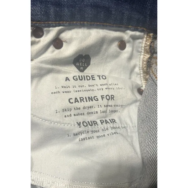 Madewell Perfect Vintage Crop Blue Jeans Women Sz 26 Distressed Classic Staple - Image 8