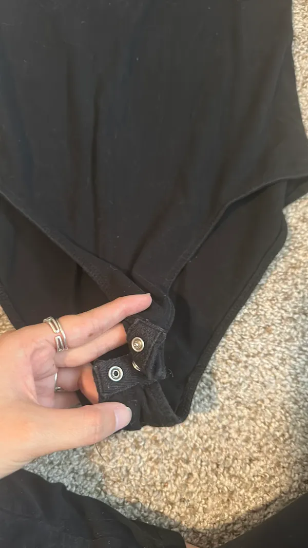 Ambiance Apparel Black Bodysuit - Image 2
