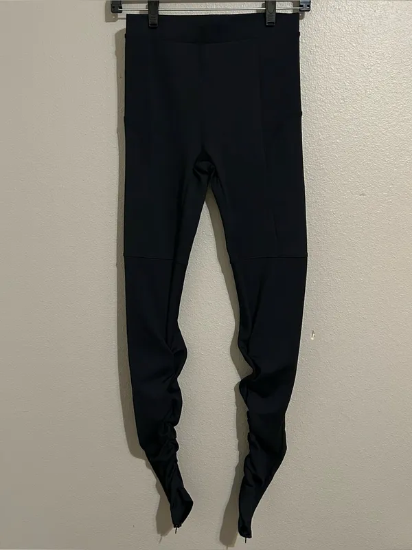 ALO Yoga Black Ribbed High Waist Goddess Athletic Leggings Women’s Size Small - Image 3