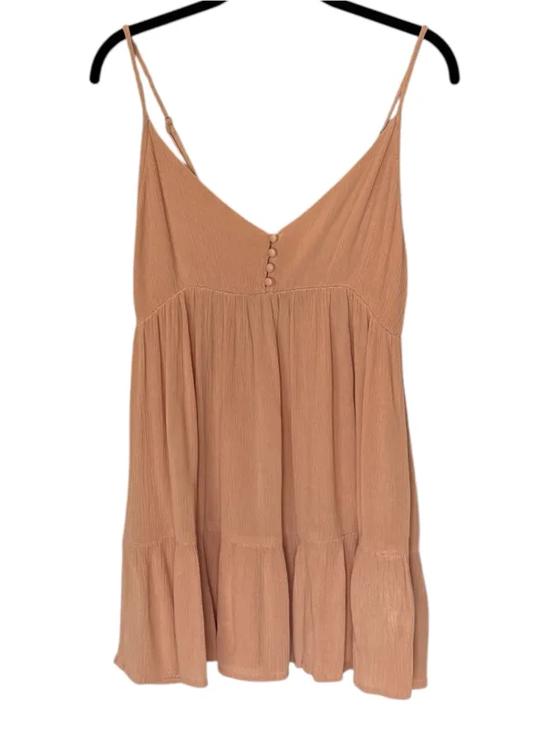 Size M Kiwi + Punch Pink Mini Spaghetti Adjustable Strap Lightweight Dress - Image 2