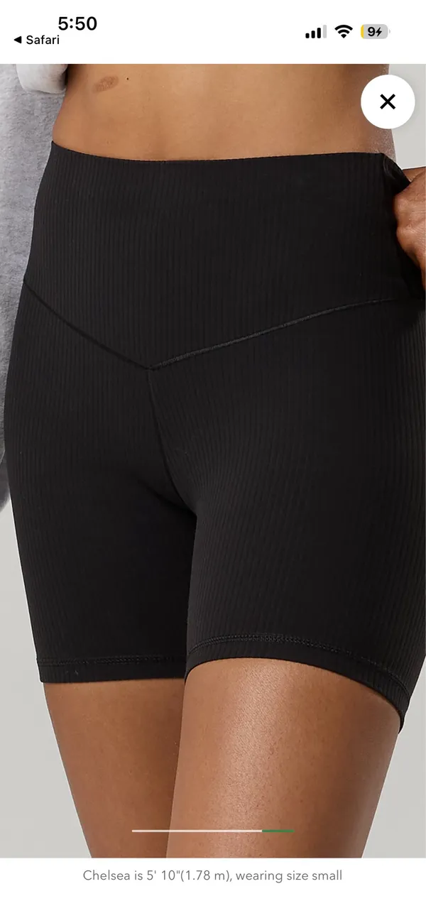 Aerie Ribbed Black Biker Shorts - Image 6