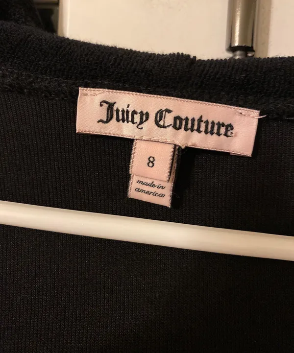Juicy Couture Black Cropped Hoodie - Image 2