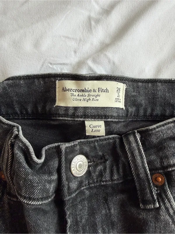 Abercrombie & Fitch Ankle Straight Ultra High Rise Curve Love - Image 5