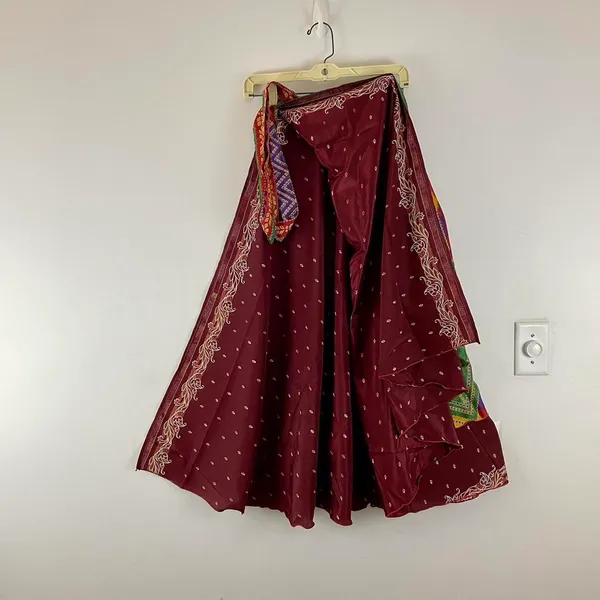 Reversible Maxi Wrap Skirt BINS218 Multiple - Image 2