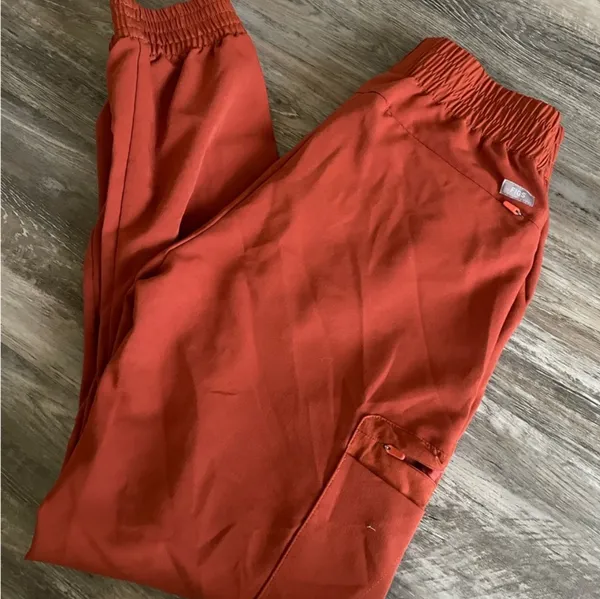 FIGS Jogger Scrub Pants Orange - Image 3