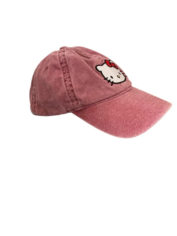 Sanrio Hello Kitty Embroidered Rose Dad Hat Adjustable Cap Kawaii y2k soft girl - Image 2