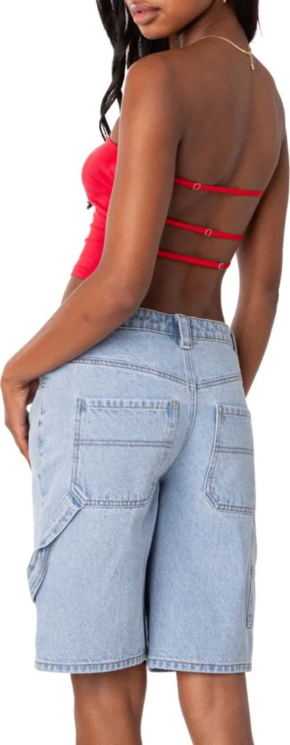 Edikted Strappy Open Back Tube Top - Image 3