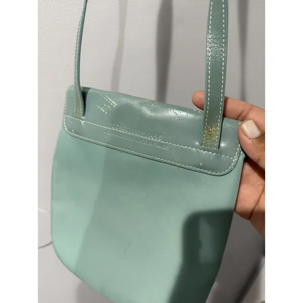 Longchamp‎ Le Pliage Leather Shoulder Bag Crossbody Made In France Vintage L - Image 10
