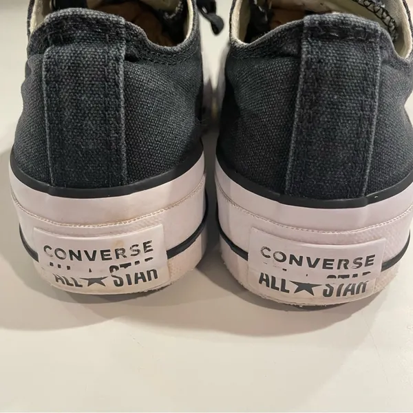 Converse Chuck Taylor All Star Lift Ox Black Women 5 Platform Sneakers Classic - Image 9
