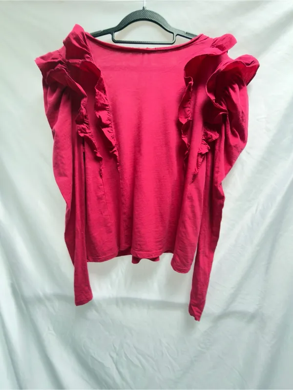 Anthropologie Ruffled V-Neck Top Size Medium NWOT - Image 11
