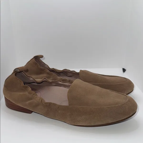 Abeo Jean Suede Loafers Brown Flat Dress Shoes Women’s 7 - Image 3
