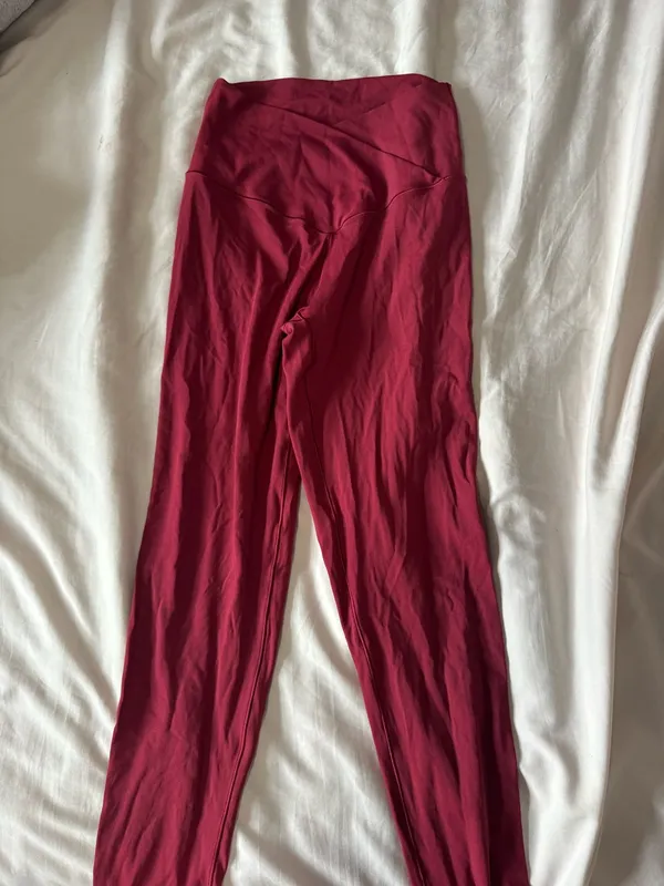 Red aerie crossbody leggings - Image 2