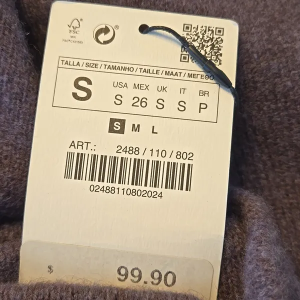 NWT! Zara Gray Flared Wool Midi Skirt - Image 6