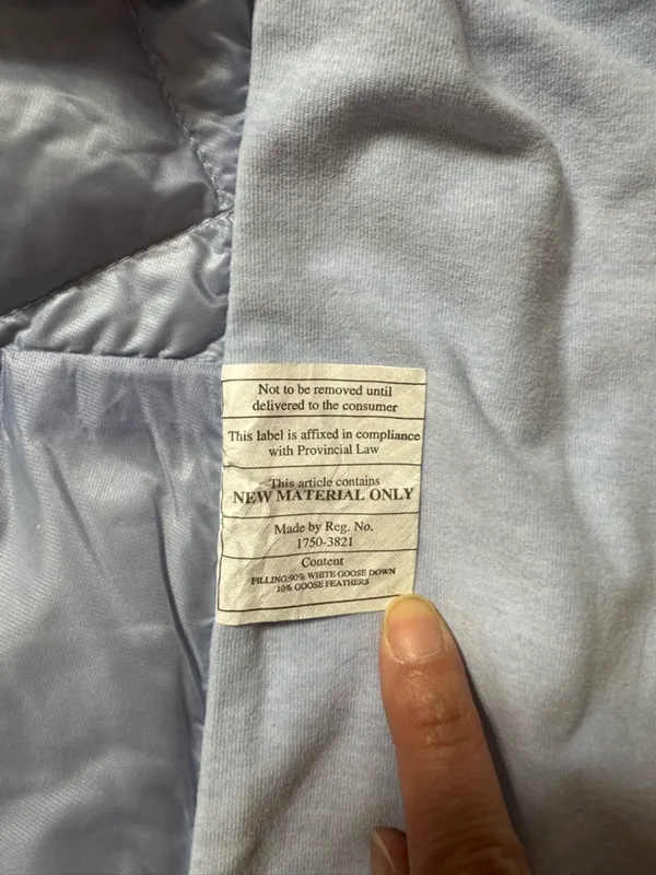 Lululemon Athletica Pastel Light Blue Down For A Run Vest Size 6 - Image 6