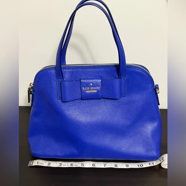 Kate Spade Maise Bow Satchel Bag in Bright Lapis Includes Strap - Image 12
