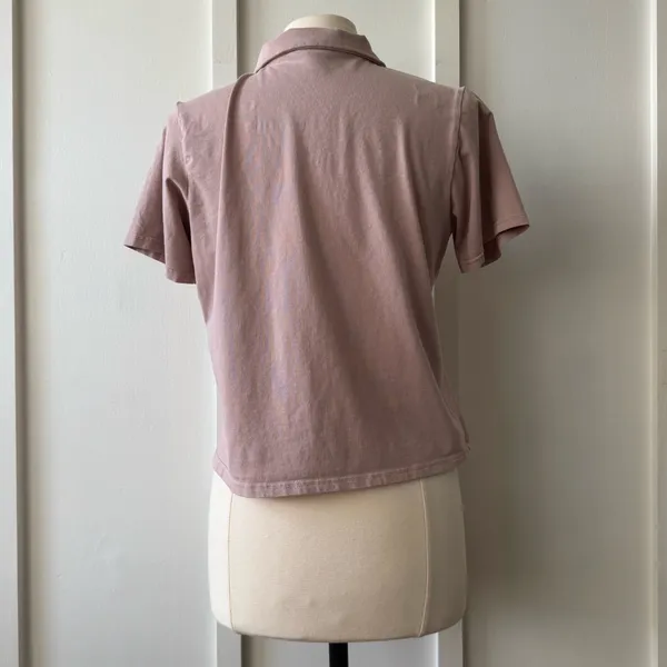 Danskin Mauve Pink Button-Up Shirt  - Image 8