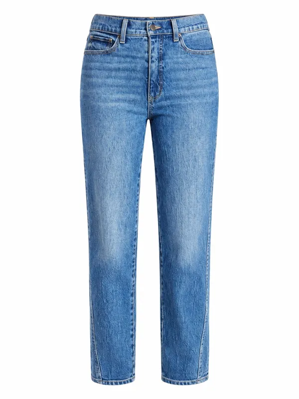 Time and Tru Women’s Straight-Leg Jeans in Medium Blue - Image 5