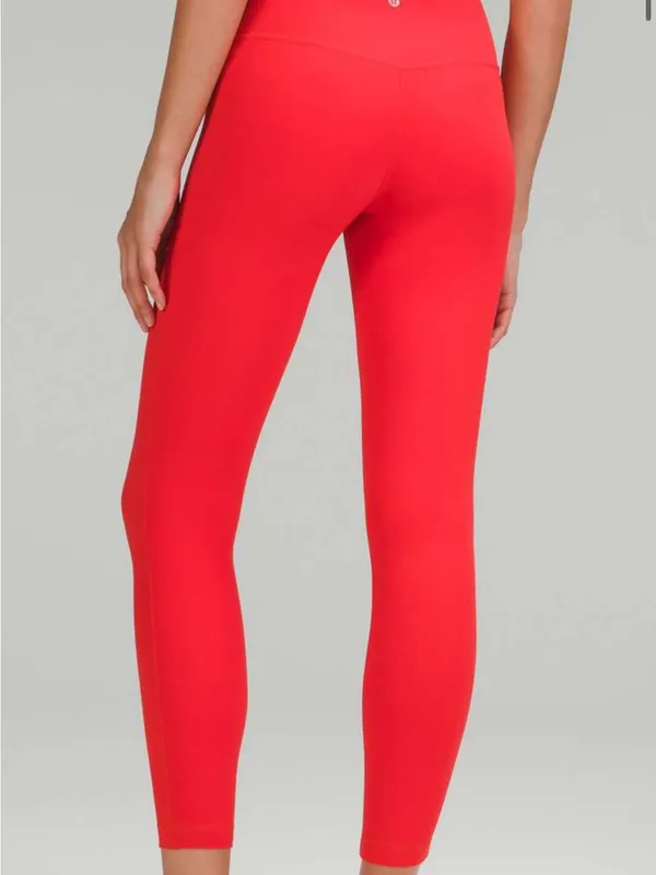 Lululemon align high rise pant size 5 carnation red - Image 3