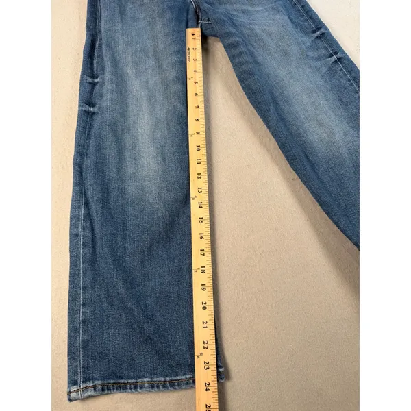 Levis Ribcage Straight Ankle Jeans Blue High Rise Button Fly Denim VTH - Image 4