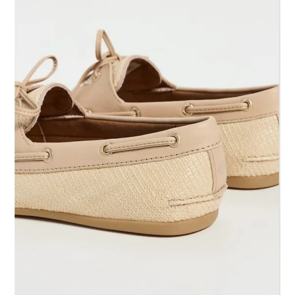 Sperry Boat Shoes Slimboat WM Women's Size 10 Beige Raffia Loafers NWOT - Image 3