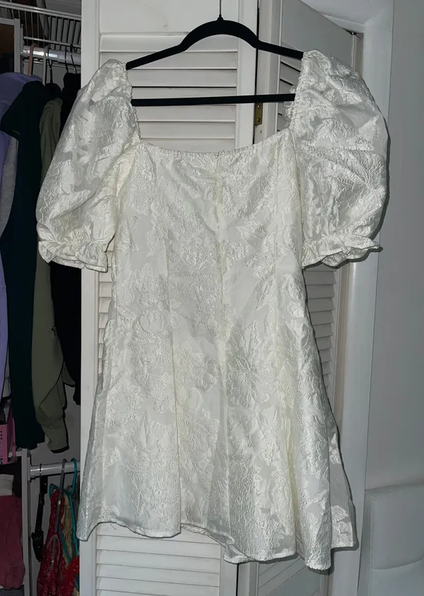 White Mini Dress - Image 2