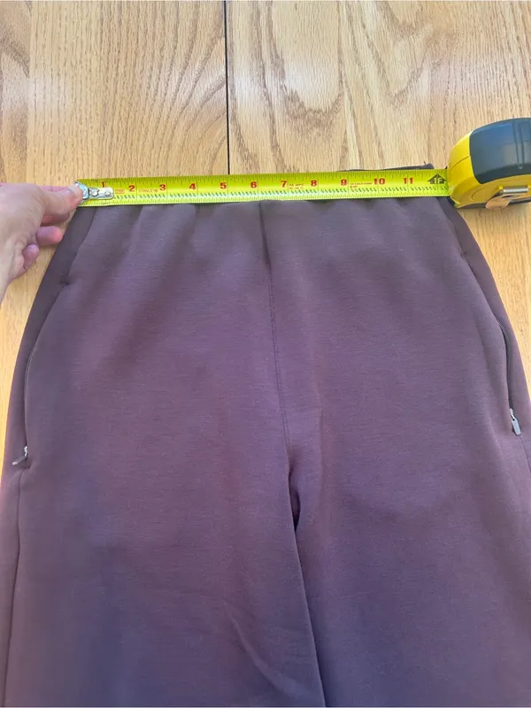 SPANX AirEssentials Zero Waistband Wide Leg Pants XS Truffle Brown 21722R Lounge - Image 8